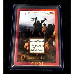 Authentic Piece of the 13th Amendment to Free the Slaves 1/1 One of a Kind